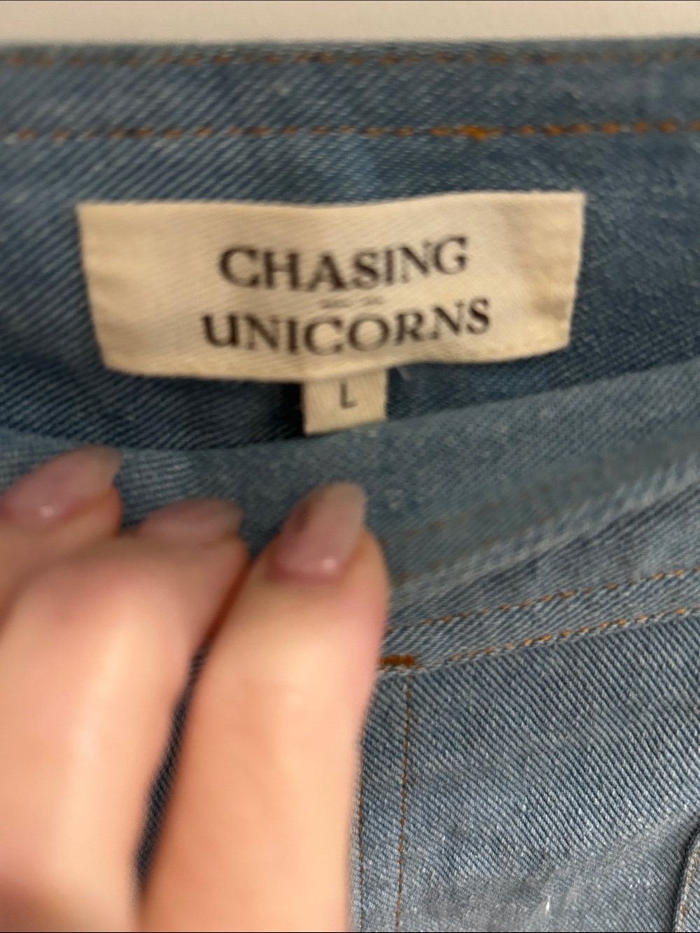 🌼 Chasing Unicorns Red Hot Jeans with Rainbow Trim - Picture 8 of 11